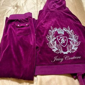 “Juicy Couture “ Bling Velour Tracksuit